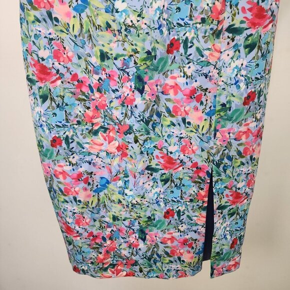 NWT Aidan by Aidan Mattox Off the Shoulder Floral Dress Lilac Multi Size 10 - Picture 7 of 16